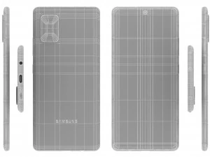 samsung galaxy a71 5g blue 3D Model