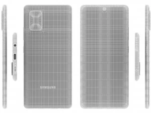 samsung galaxy a71 5g blue 3D Model