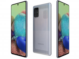 samsung galaxy a71 5g white 3D Model