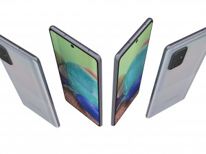 samsung galaxy a71 5g white Modèle 3D