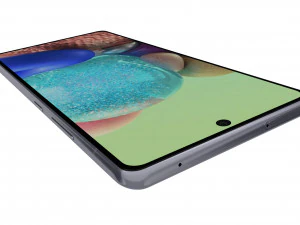 samsung galaxy a71 5g white 3D Model