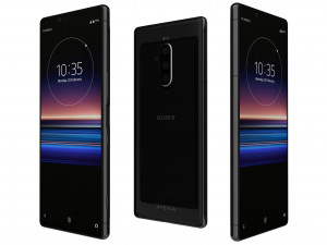 sony xperia 1 black 3D Model