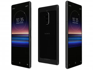 sony xperia 1 preto Modelo 3D