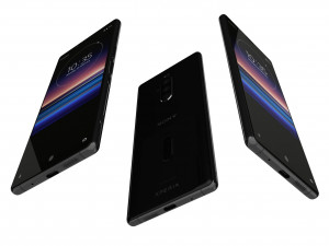 sony xperia 1 black 3D 模型
