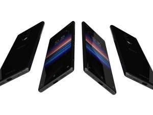 sony xperia 1 black 3D 模型