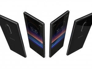 sony xperia 1 black 3D 模型