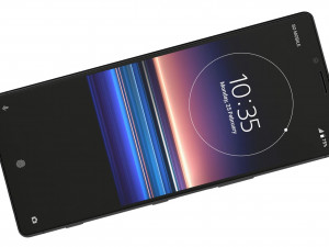 sony xperia 1 black 3D 模型