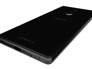 sony xperia 1 black 3D 模型
