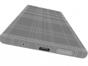 sony xperia 1 black 3D 模型