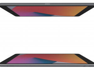 apple ipad 8 10 2 2020 wifi and cellular space gray 3D Model