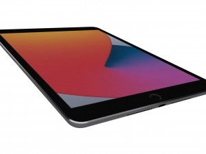 apple ipad 8 10 2 2020 wifi and cellular space gray 3D Model