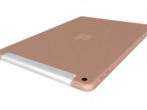 apple ipad 8 10 2 2020 wifi and cellular gold 3D Model