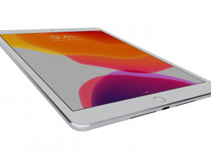 apple ipad 8 10 2 2020 wifi and cellular silver Model 3D