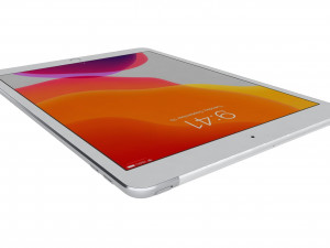apple ipad 8 10 2 2020 wifi and cellular silver Model 3D