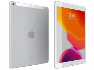 apple ipad 8 10 2 2020 wifi and cellular silver 3D Model
