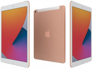 apple ipad 8 10 2 2020 wifi and cellular all colors Model 3D
