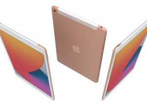 apple ipad 8 10 2 2020 wifi and cellular all colors Model 3D
