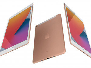 apple ipad 8 10 2 2020 wifi and cellular all colors Model 3D