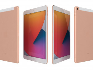apple ipad 8 10 2 2020 wifi and cellular all colors Model 3D