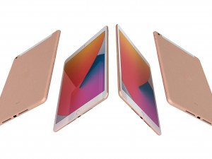 apple ipad 8 10 2 2020 wifi and cellular all colors Model 3D