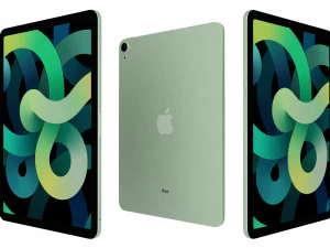 pomme ipad air 4 2020 vert Modèle 3D