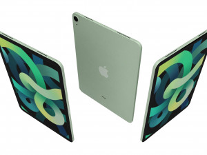 apple ipad air 4 2020 green Modelo 3D