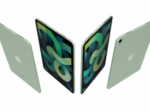 apple ipad air 4 2020 green Modelo 3D
