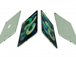 apple ipad air 4 2020 green Modelo 3D
