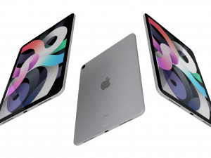 apple ipad air 4 2020 silver 3D Model