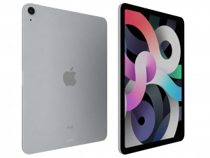 apple ipad air 4 2020 silver 3D Model