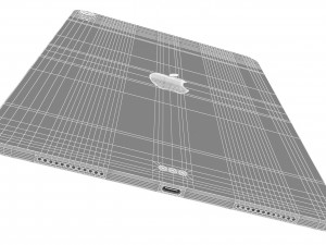 apple ipad air 4 2020 silver 3D Model