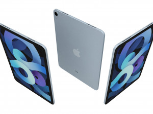 apple ipad air 4 2020 sky blue 3D Model