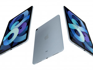 apple ipad air 4 2020 sky blue 3D Model