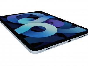 apple ipad air 4 2020 sky blue 3D Model