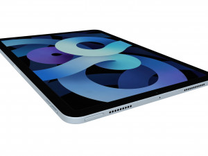 apple ipad air 4 2020 sky blue 3D Model
