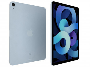 apple ipad air 4 2020 sky blue 3D Model