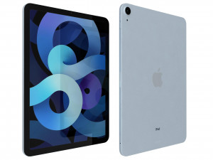 apple ipad air 4 2020 sky blue 3D Model