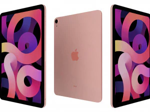 apple ipad air 4 2020 ouro rosa Modelo 3D