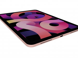 apple ipad air 4 2020 rose gold Model 3D