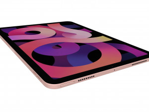 apple ipad air 4 2020 rose gold Model 3D