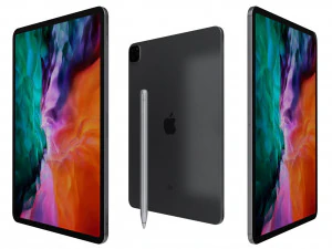 apple ipad pro 12 9 2020 wifi celular espa&ccedil;o cinza Modelo 3D