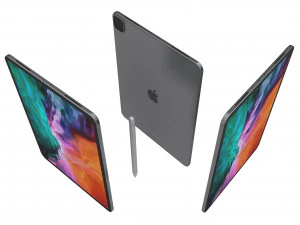 apple ipad pro 12 9 2020 wifi cellular space gray 3D Model