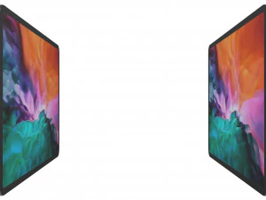 apple ipad pro 12 9 2020 wifi cellular space gray 3D Model