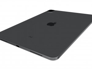 apple ipad pro 12 9 2020 wifi cellular space gray 3D Модель