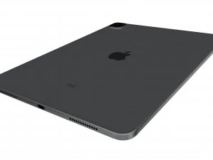 apple ipad pro 12 9 2020 wifi cellular space gray 3D Model