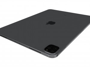 apple ipad pro 12 9 2020 wifi cellular space gray 3D Модель