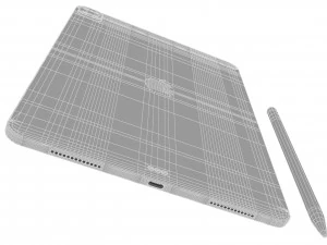 apple ipad pro 12 9 2020 wifi cellular space gray 3D Model