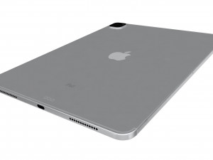 apple ipad pro 12 9 2020 wifi cellular silver 3D मॉडल