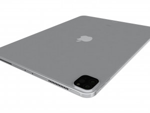 apple ipad pro 12 9 2020 wifi cellular silver 3D मॉडल
