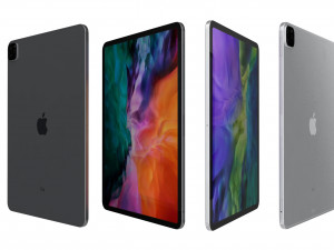 apple ipad pro 12 9 2020 wifi cellular all colors 3D Model